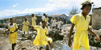 Haitian schoolgirls