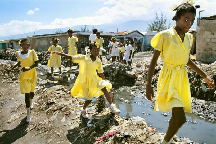 Haitian schoolgirls